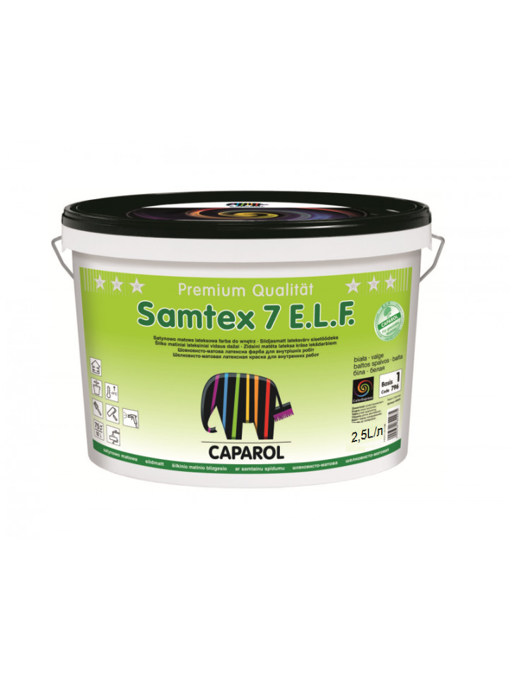 Краска латексная CAPAROL SAMTEX 7 E.L.F. (Украина) интерьерная