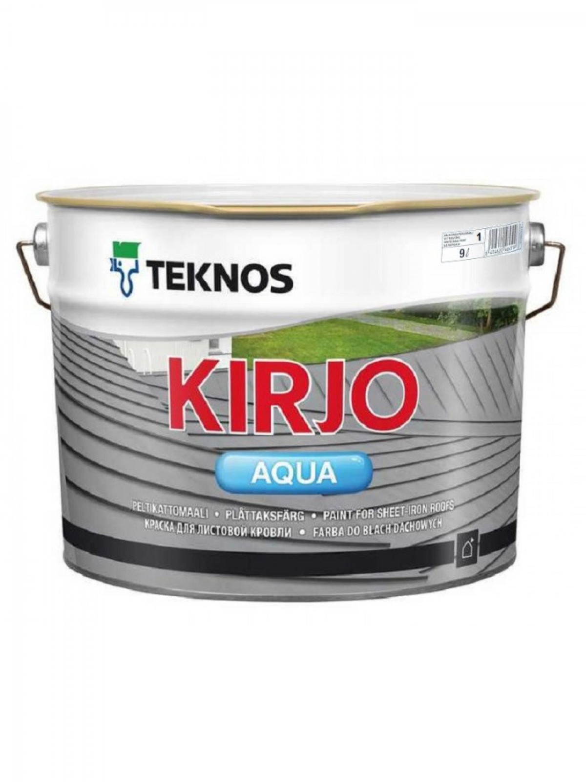 Емаль акрилатна TEKNOS KIRJO AQUA для дахів і листового металу