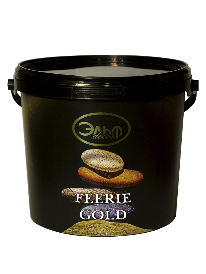 Штукатурка золотистый мерцающий бисер ELF FEERIE GOLD  декоративная