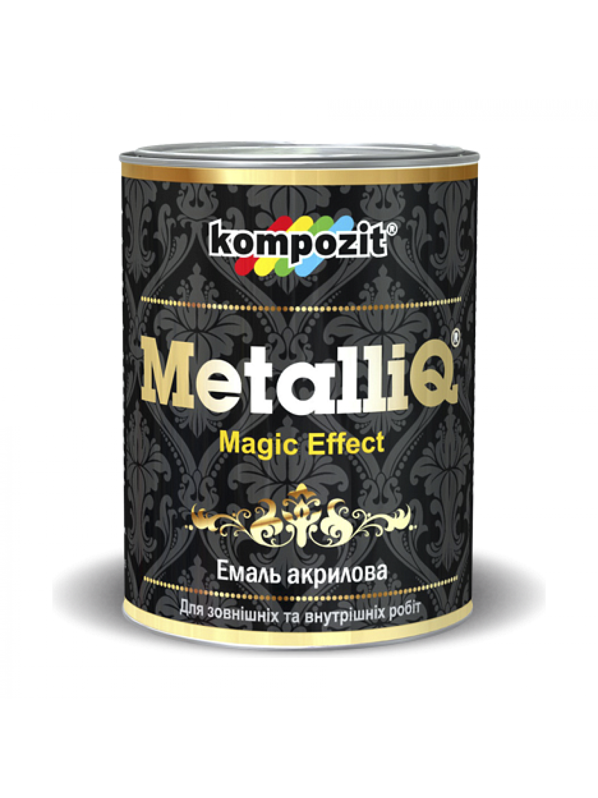 Краска металлик KOMPOZIT METALLIQ ПЛАТИНА декоративная