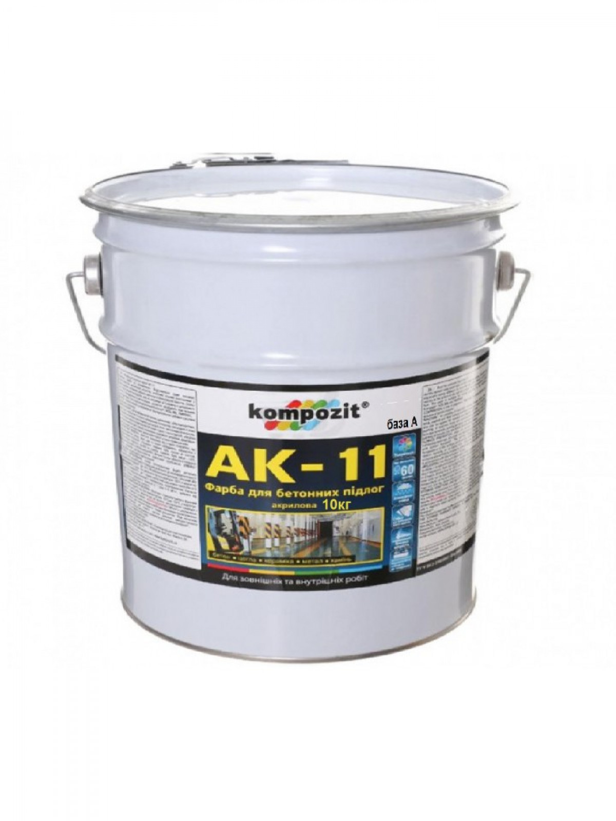 Фарба акрилова KOMPOZIT АК-11 для бетонних підлог