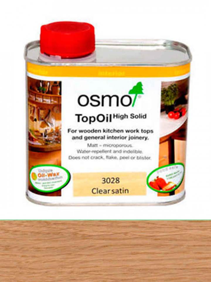 Масло с твердым воском OSMO TOPOIL для мебели и столешниц